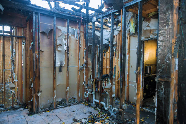 Professional Fire Damage Assessment technician working in Phillips, WI